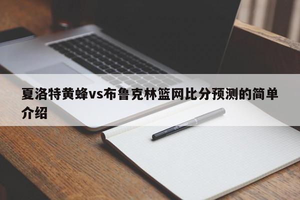 夏洛特黄蜂vs布鲁克林篮网比分预测的简单介绍