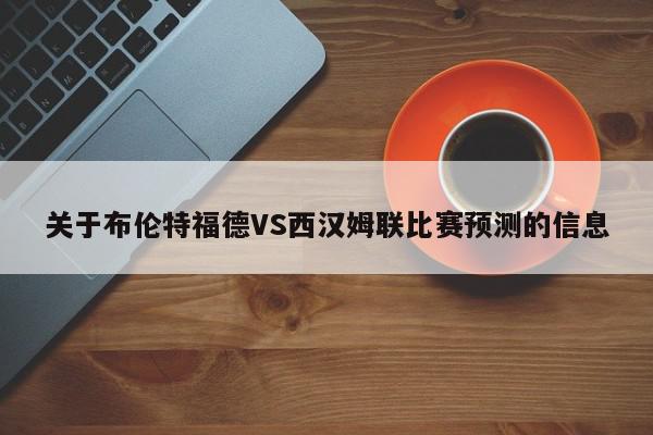 关于布伦特福德VS西汉姆联比赛预测的信息